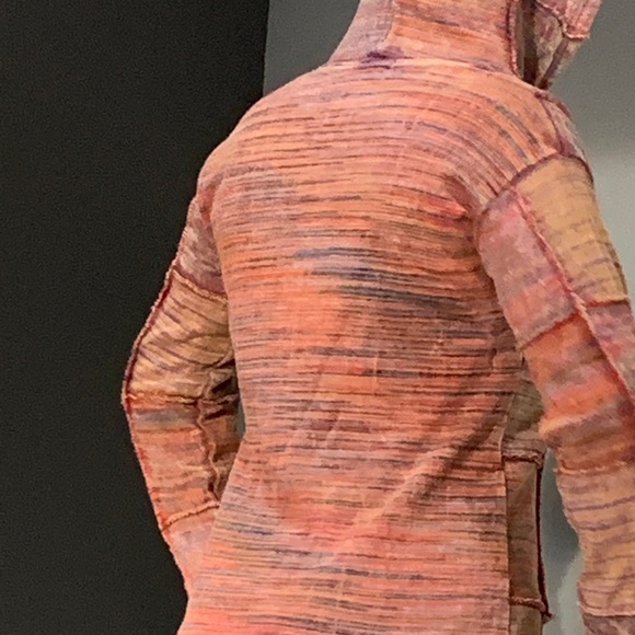 2/$60🍀 BNWT Handcrafted Hooded Fleece Zip Jacket - Picture 3 of 7